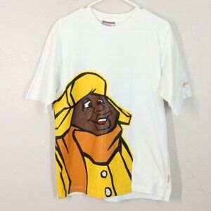 Platinum FUBU Russell of Fat Albert TShirt L 16/18 White Cotton Graphic Crewneck